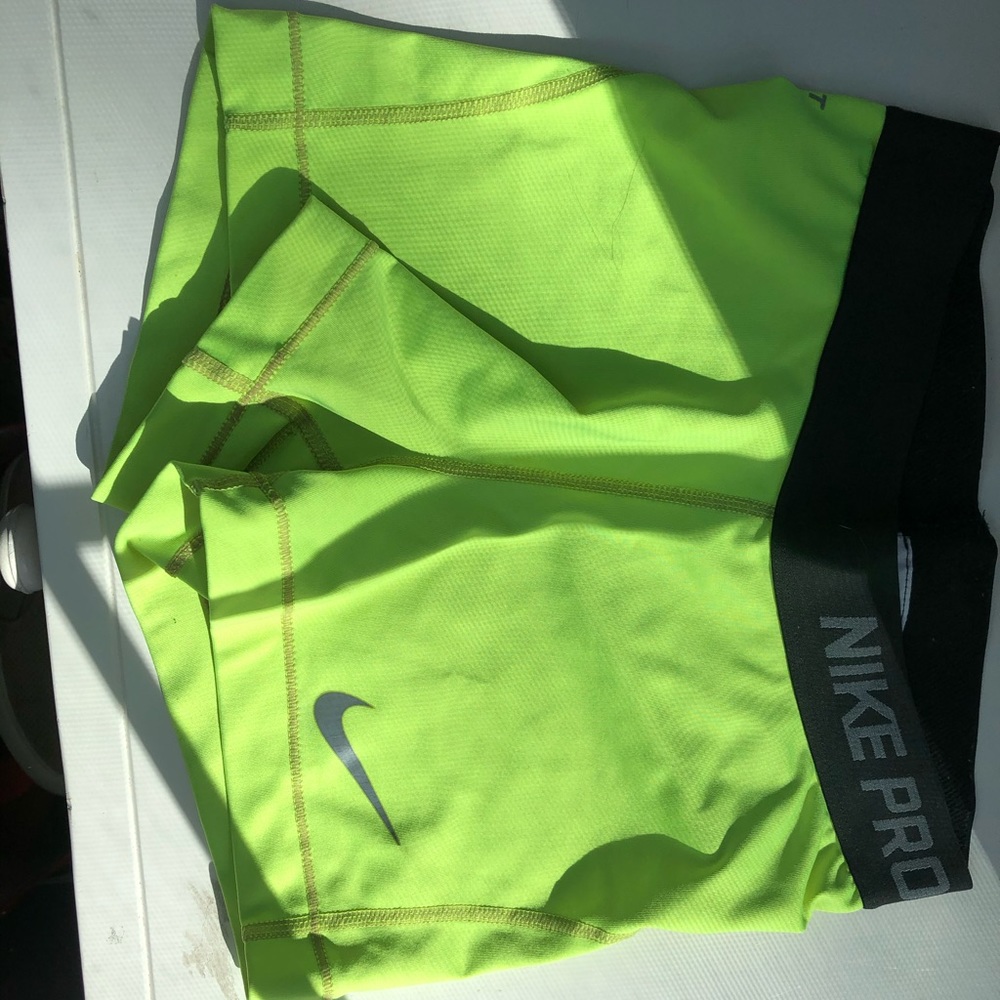 Neon Green Nike Shorts